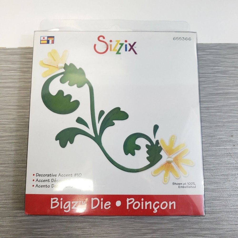 Sizzix Bigz Die Decorative Accent #10 655366 Ellison For Big Kick Big‎ Shot
